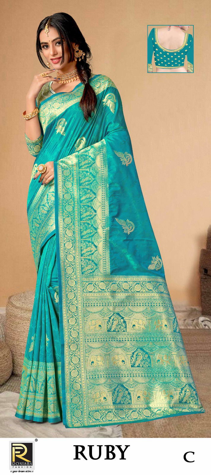 Ronisha Ruby Designer Banarasi Silk Sarees Catalog
